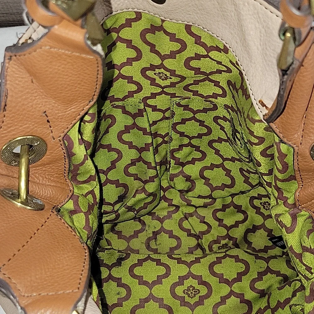 OrYANY Yellow and Tan Leather Bag - Picture 13 of 16